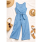 Gaucho Denim Jumpsuit