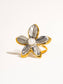Two Toned Pearl Flower Ring