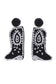 Western Cowboy Boots Beaded Drop Earrings