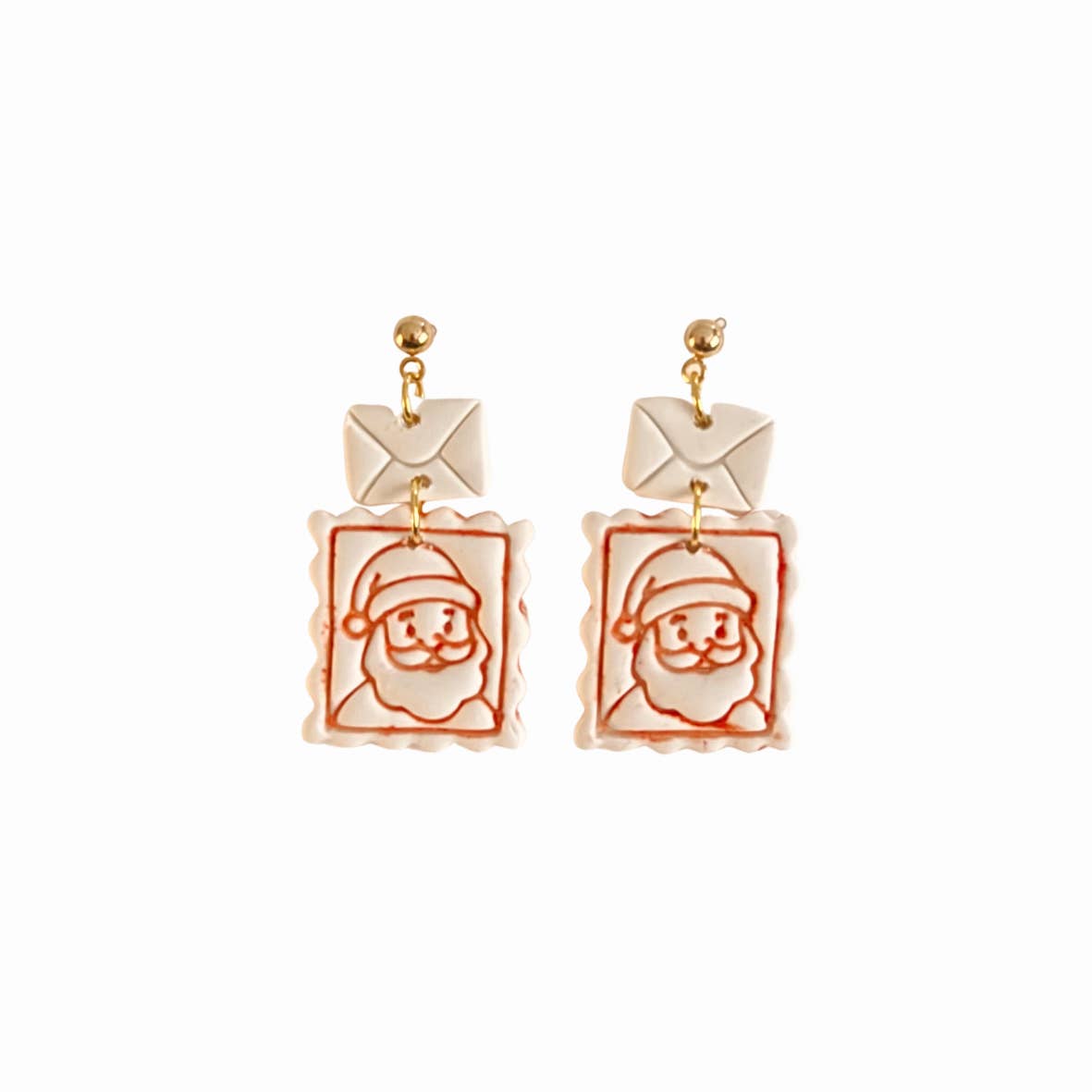 Dear Santa Letter Earrings | Winter, Santa, Christmas