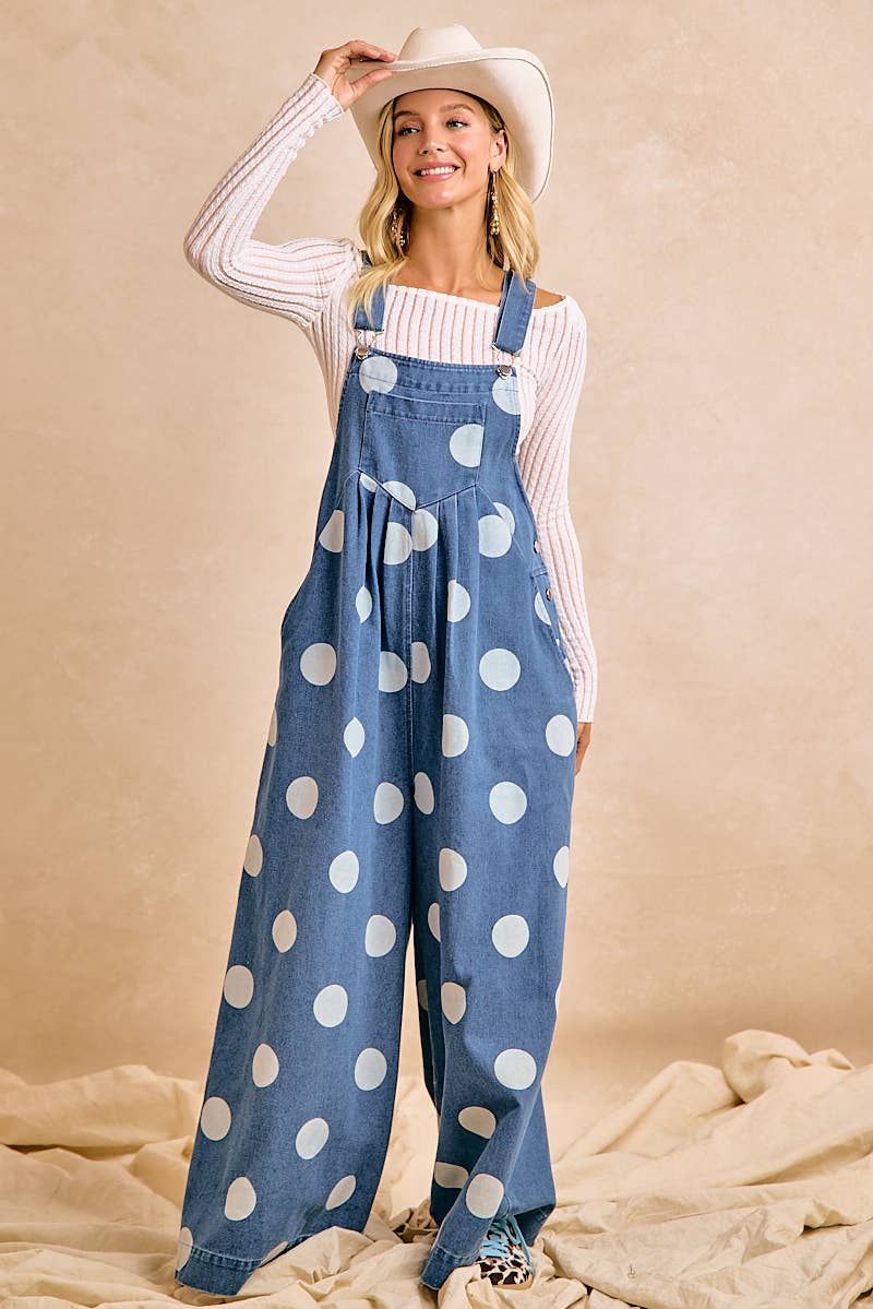 Polka Dot Overalls
