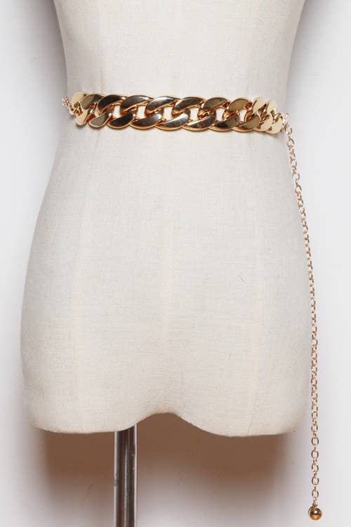 Thick Gold Chain Belt
