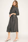 CHLOE CHAMBRAY BUTTON-DOWN MIDI DRESS