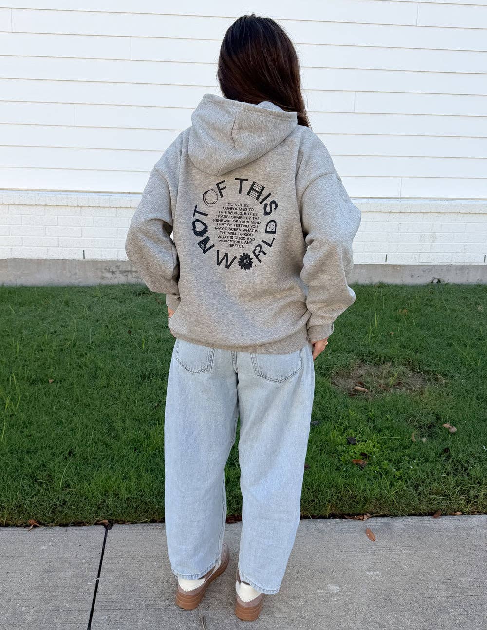 Not of This World Beige Hoodie