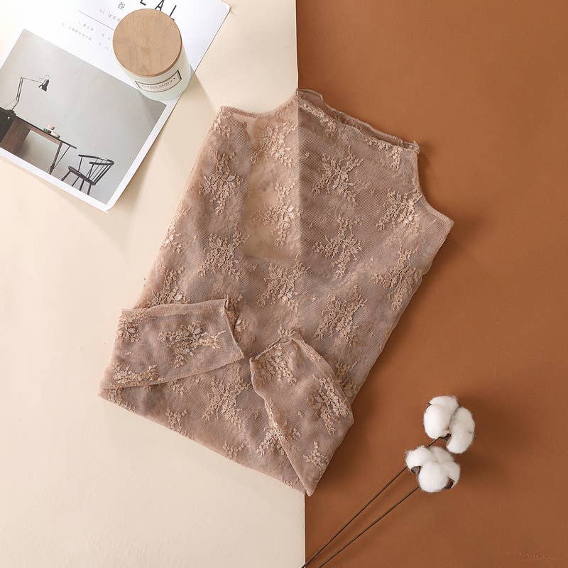 LACE SEE-THROUGH LAYERING TOP
