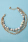 Ceramic Porcelain Pearl Bow Bracelet