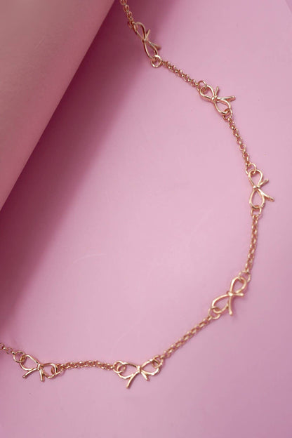 Bow Station Necklace
