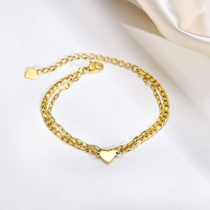 Double Heart Bracelet