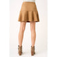 Suede High Wasted Mini Skort