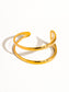 Zahara Gold Double Strap Bracelet