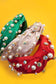 CHRISTMAS RHINESTONE PEARL BEAD HAIR BAND HEADBAND