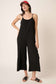 Curvy Wide Leg Sleeveless Scoop Neck Jumpsuit